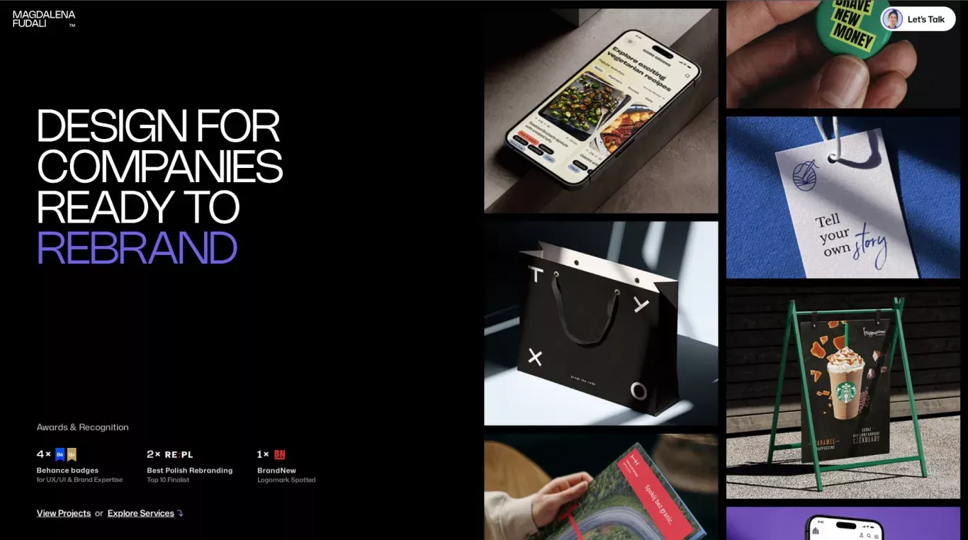Fudali Studio | Digital & Brand Design for Startups - Portfolio design