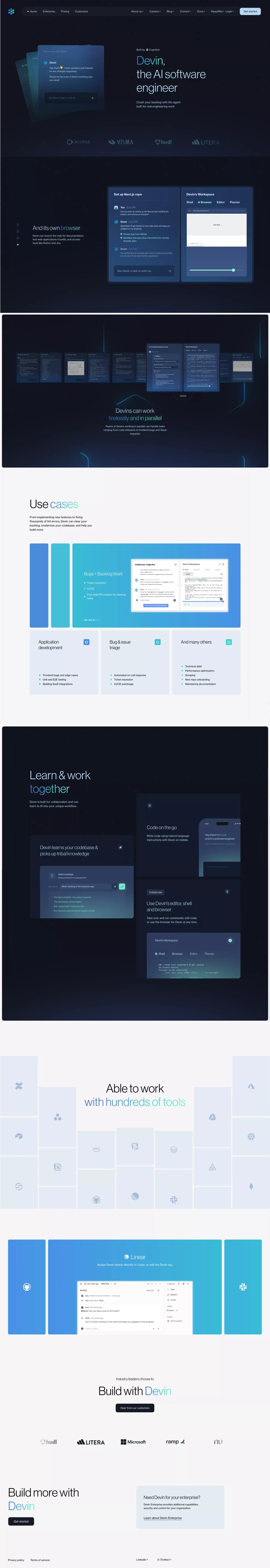 Devin - Landing design