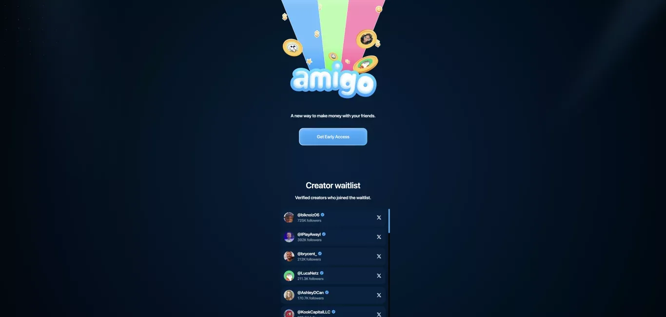 Amigo - Landing design