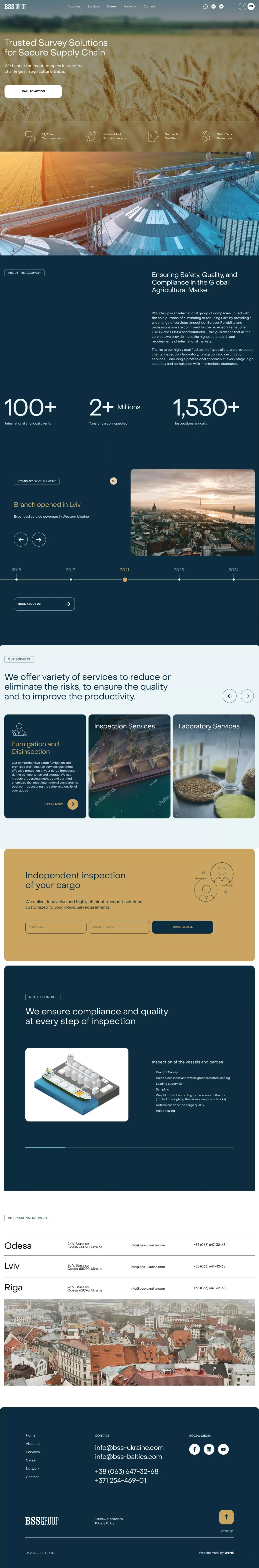 Independent surveying and inspection services â BSS Group - Landing design