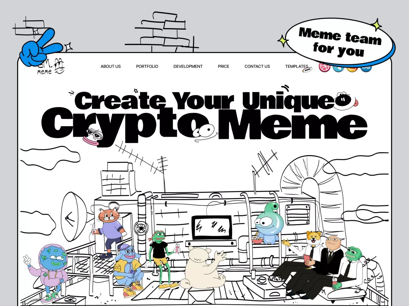 Meme creator - Portfolio design