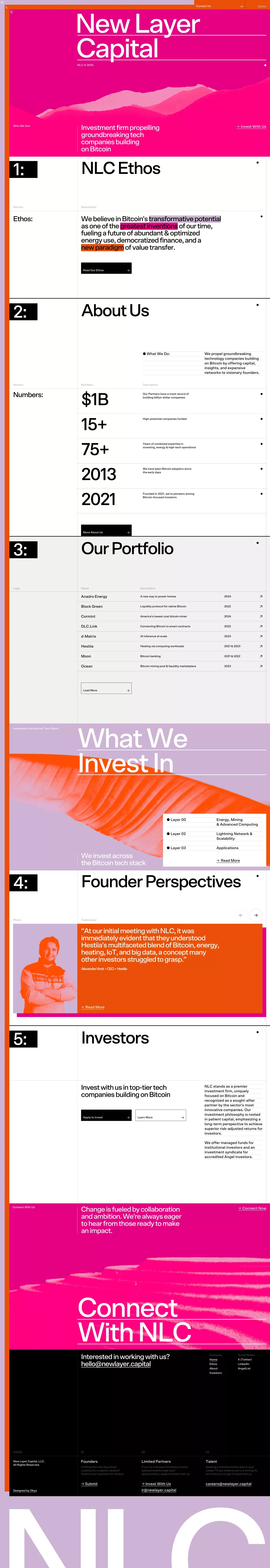 NLC | New Layer Capital - Portfolio design