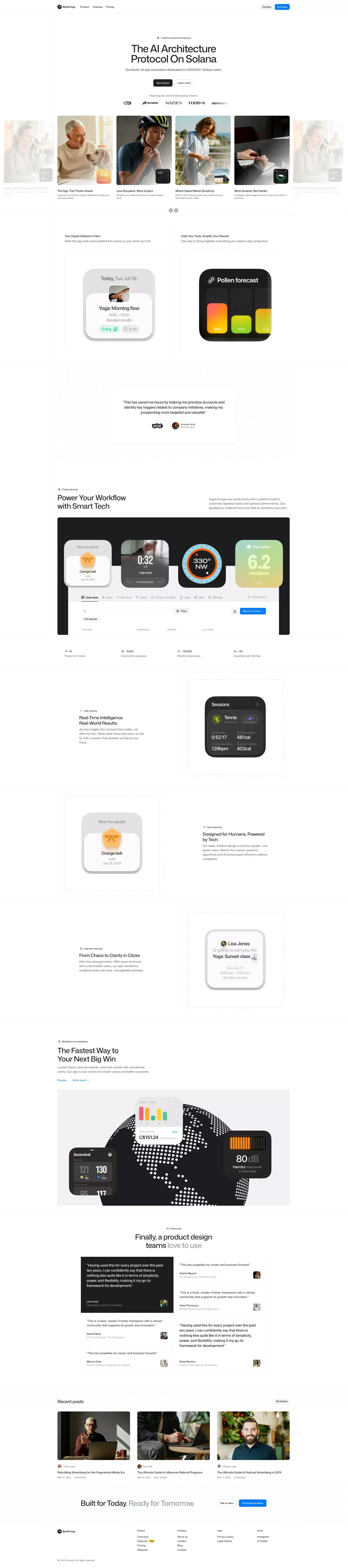 ByteForge â Technology Website Template - Template design