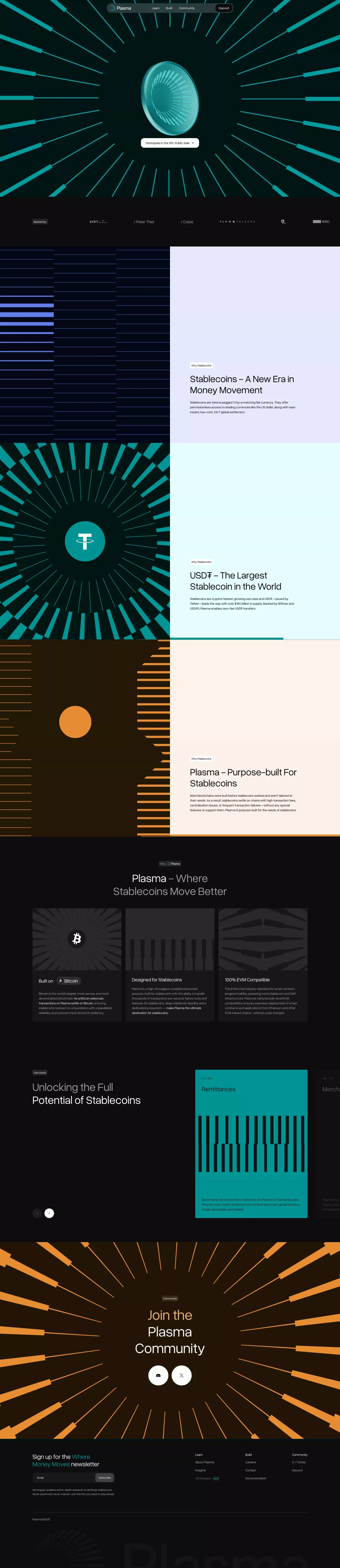 Plasma - Landing design