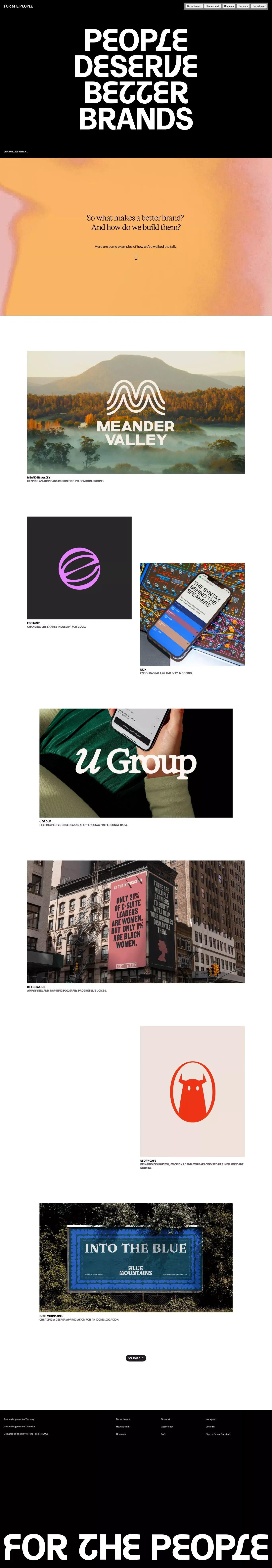 For The People - Portfolio design