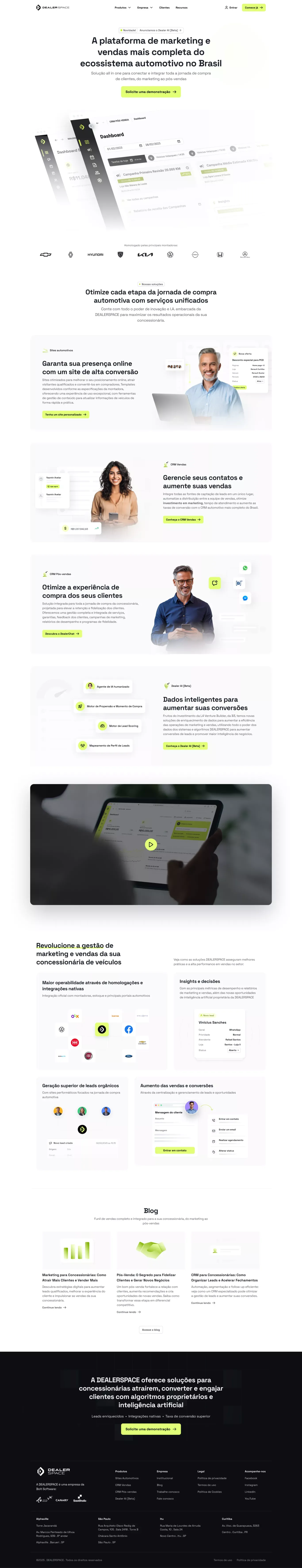 Dealerspace – A plataforma de marketing e vendas mais completa do Brasil - Landing design