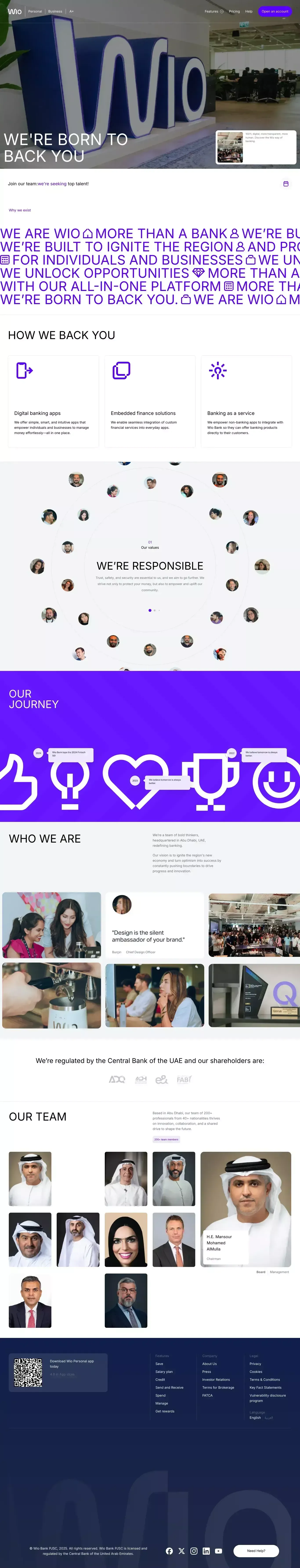 Wio | About Us - About Us  design