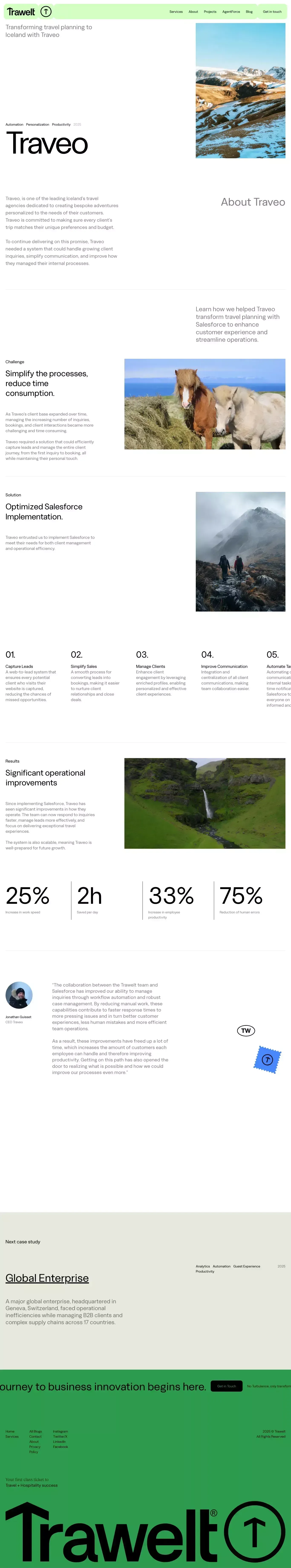 Traveo - Trawelt - Case Study design