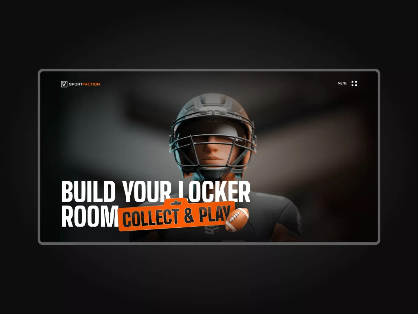 Sport Faction | The Future of Fandom - Landing design