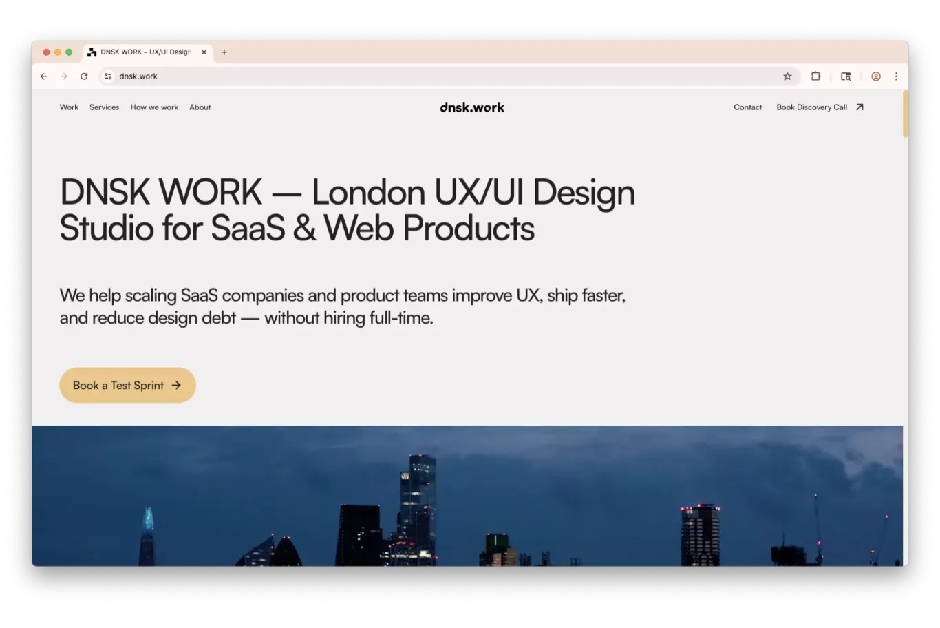 DNSK WORK â UX/UI Design Studio for SaaS Startups & Web Products - Portfolio design