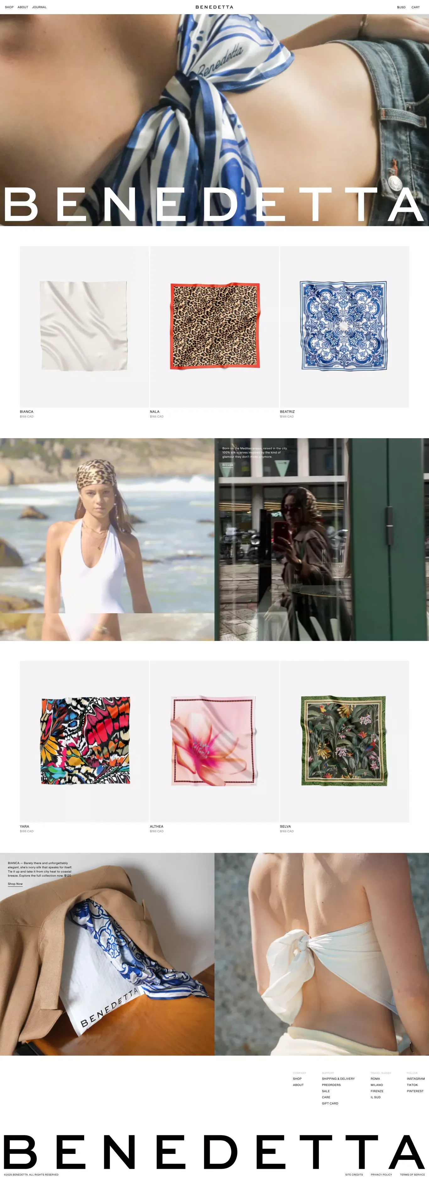 BENEDETTA - Ecommerce design