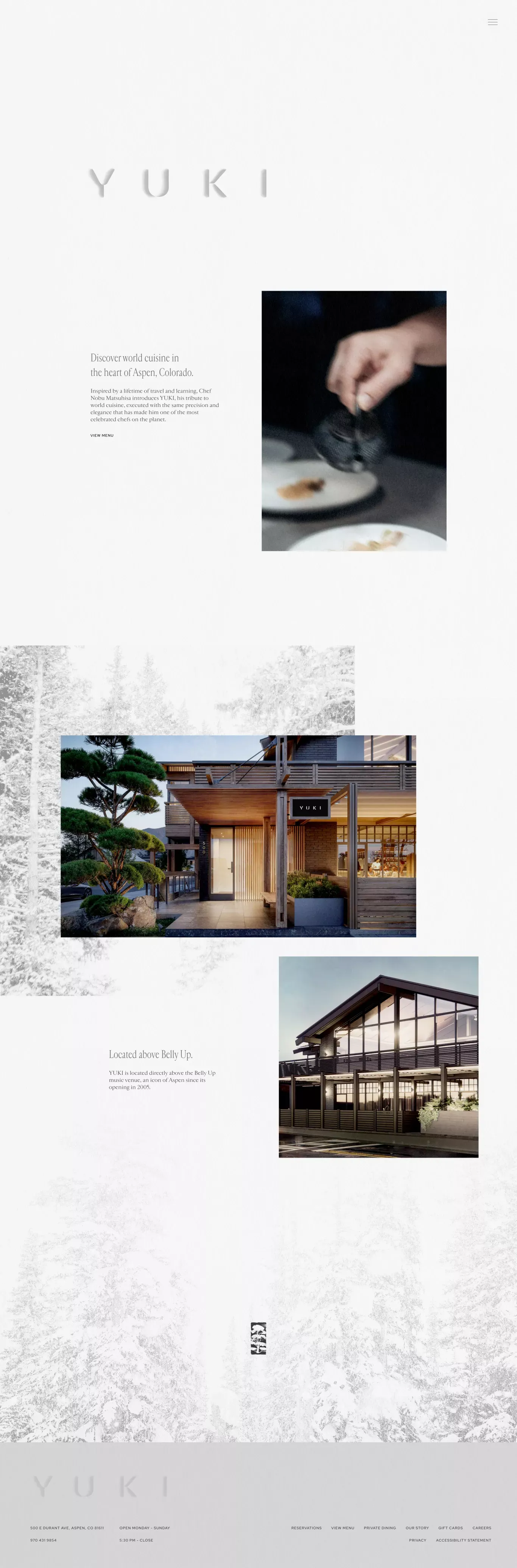 Home | YUKI - Landing design