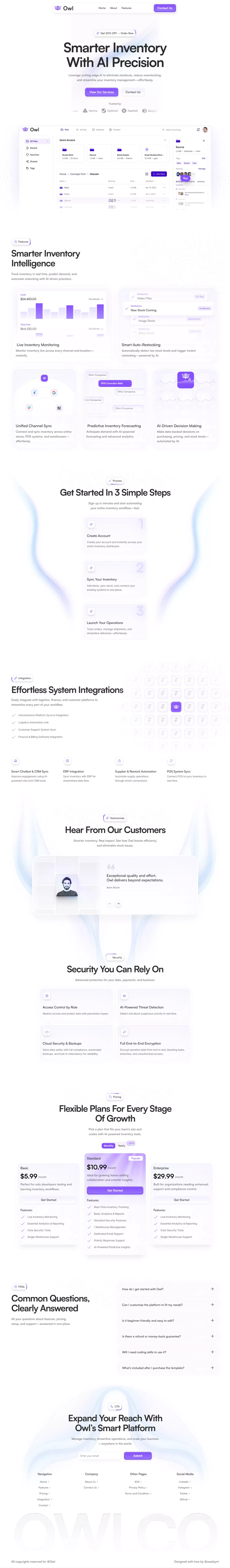 Owl - Template design