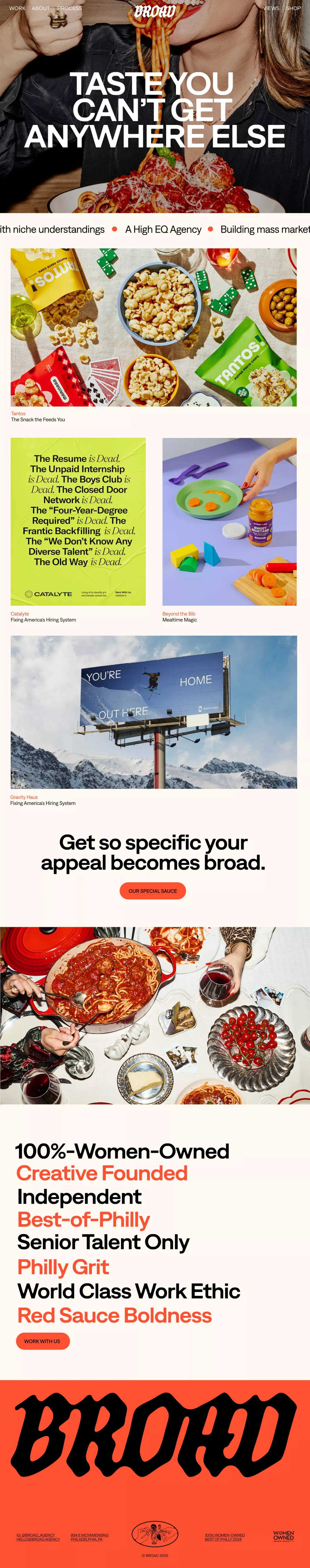 Broad Agency - Portfolio design