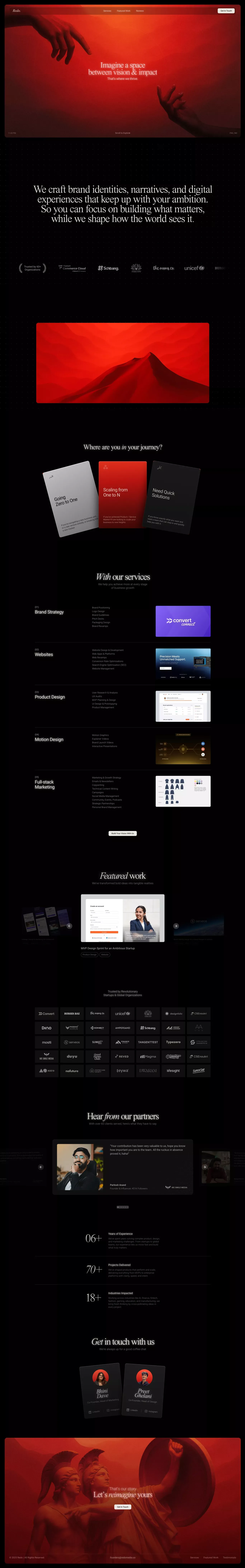 Redo Media - Landing design