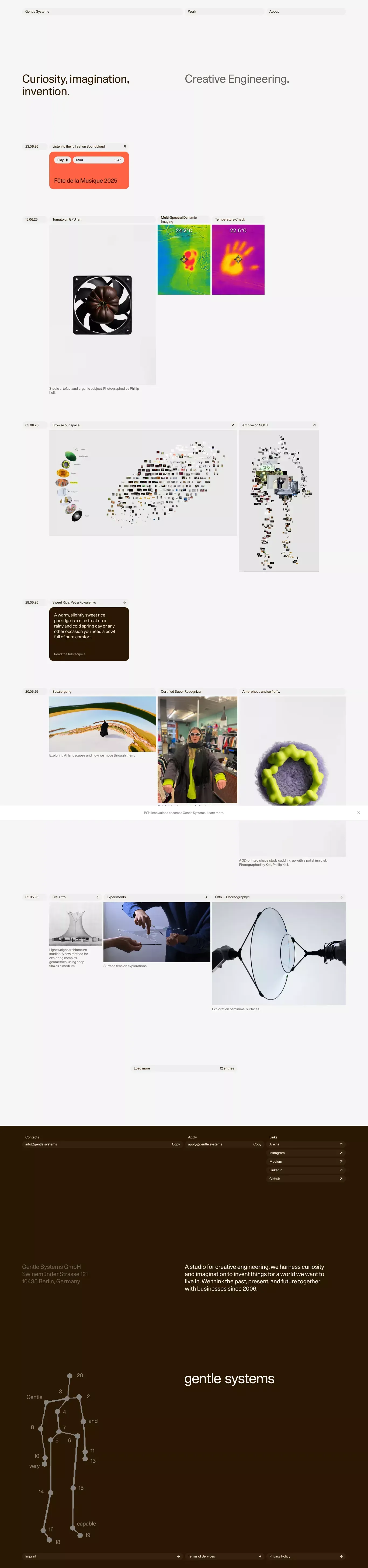 Gentle Systems - Portfolio design