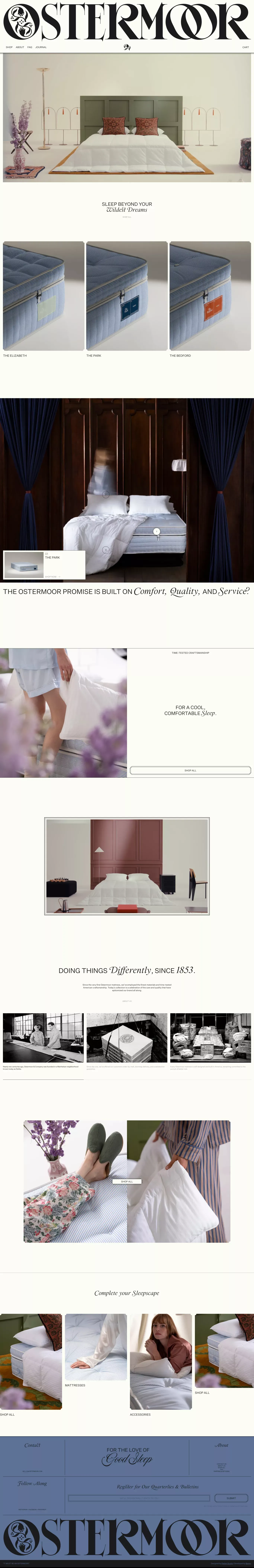 Ostermoor - Ecommerce design