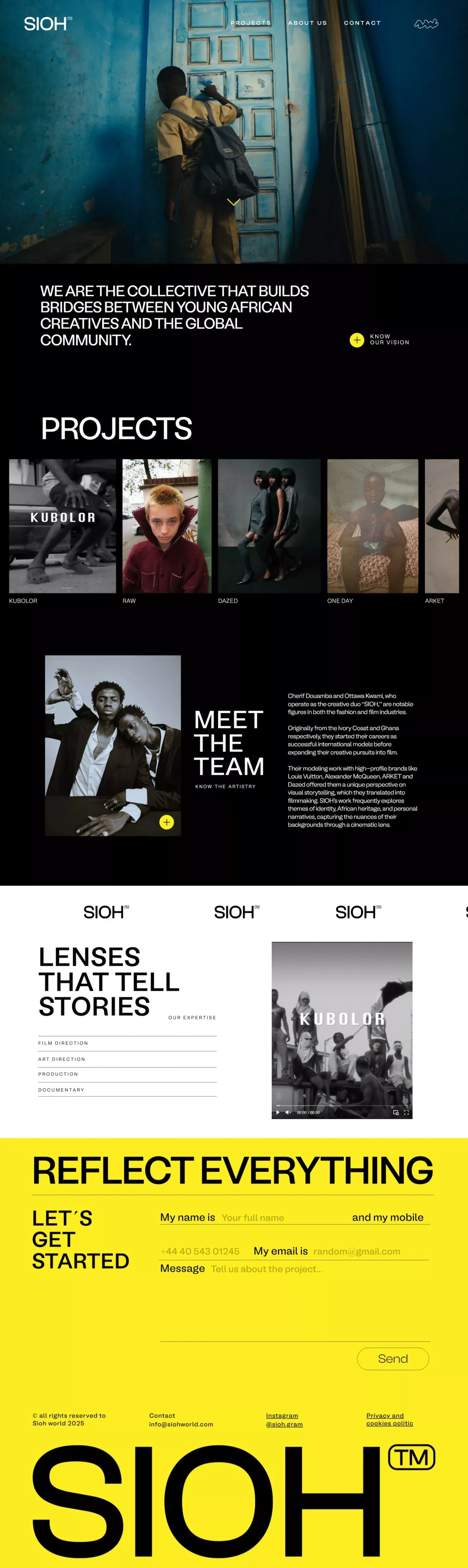 HOME | SIOH World - Landing design