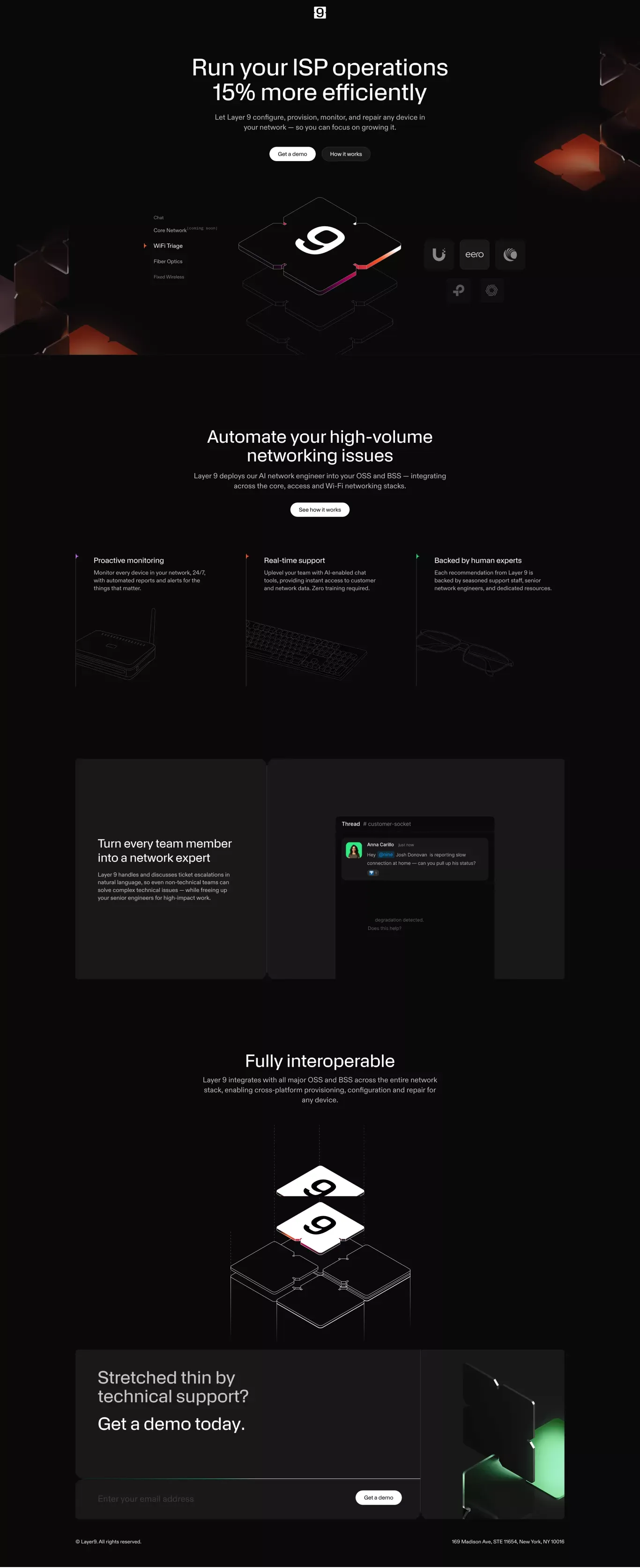 Layer 9 - Landing design