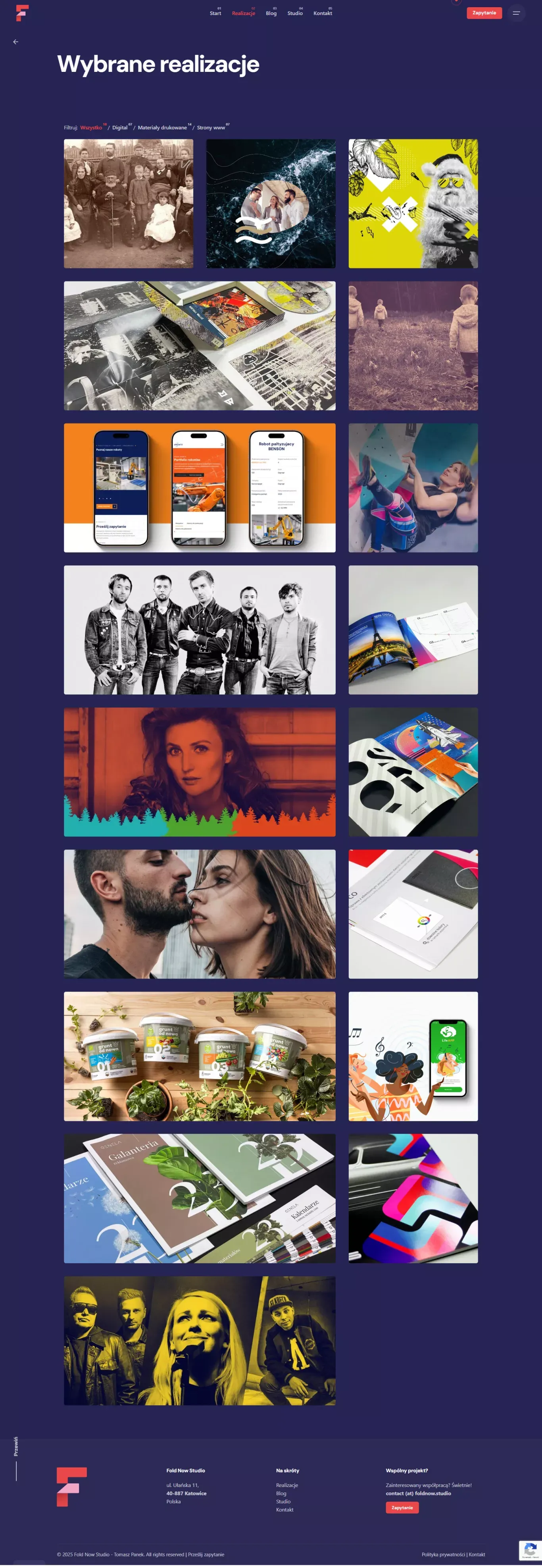 Fold Now Studio – kreatywne studio graficzne z Katowic, druk i digital dla firm i NGO - Portfolio design