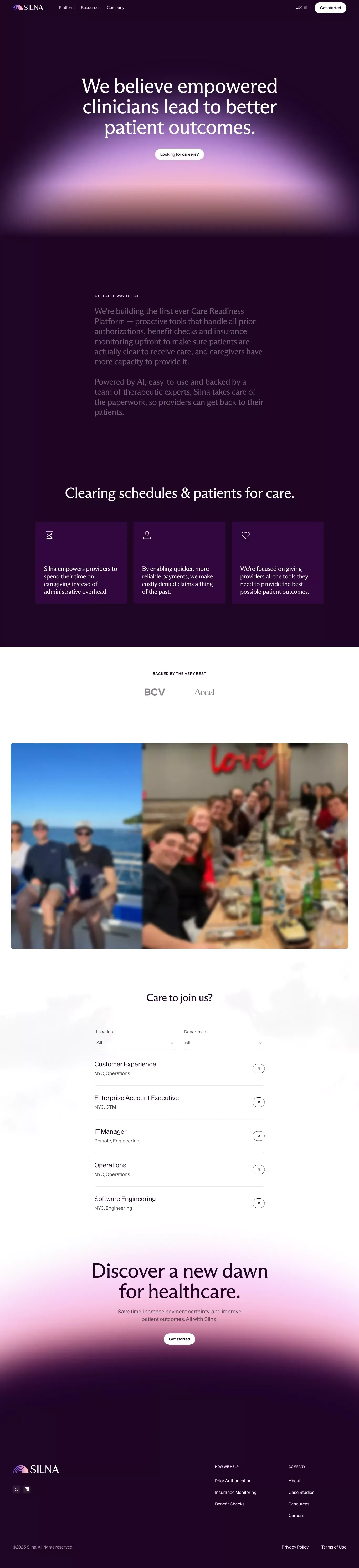 Company - Silna Health - About Us  design