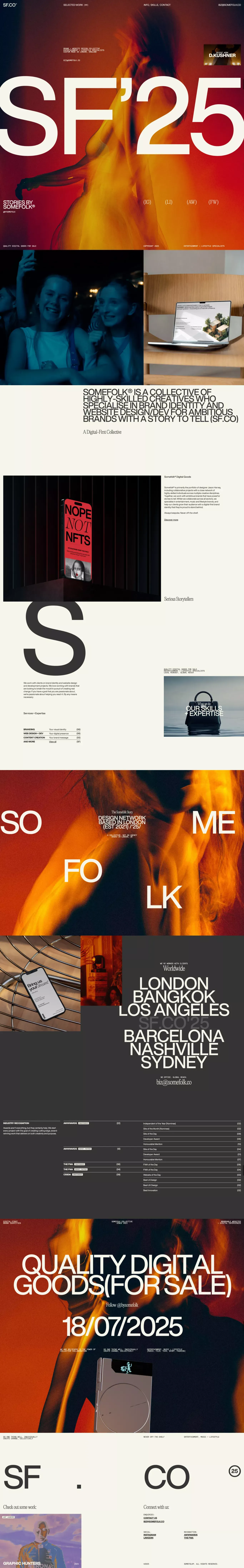 Somefolk® Digital Goods | SF.CO | Made in London - Portfolio design