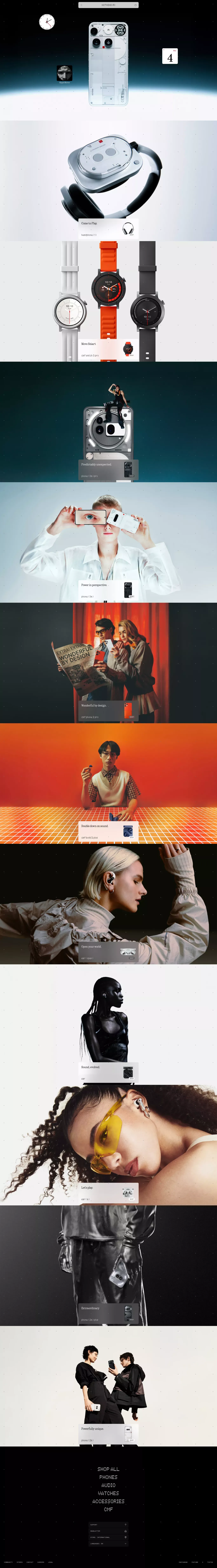 Nothing | US - Ecommerce design