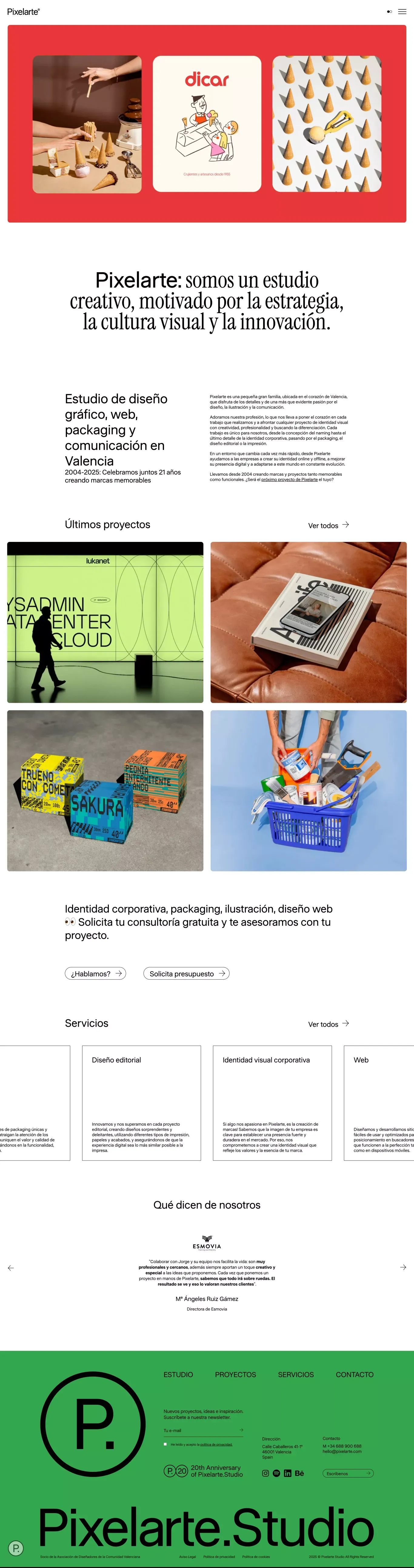 Pixelarte ® | Estudio de diseño gráfico - Portfolio design