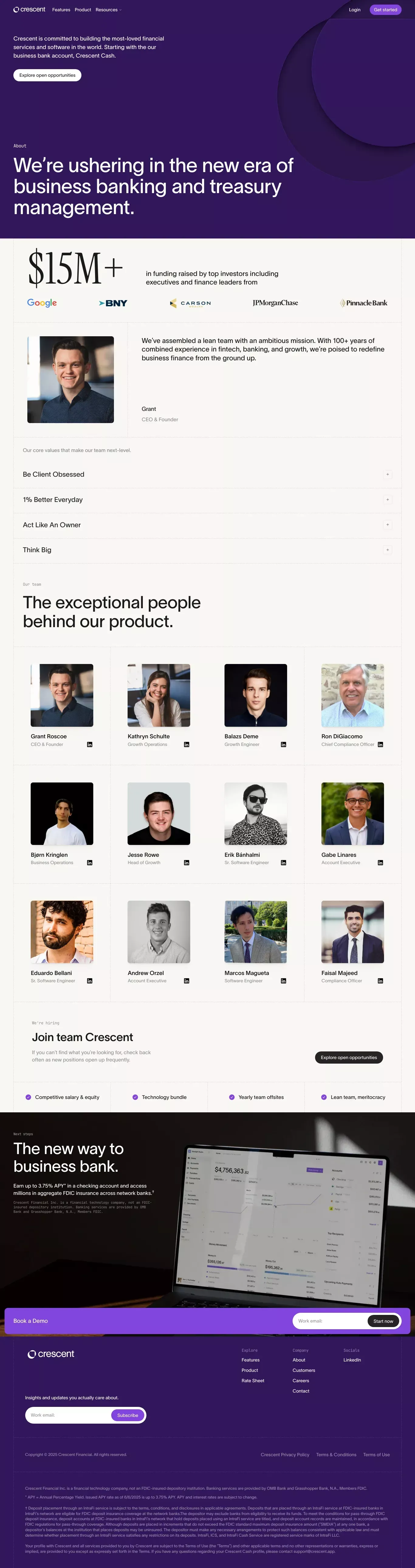 About Crescent | Learn How We're "Built Different" - About Us  design