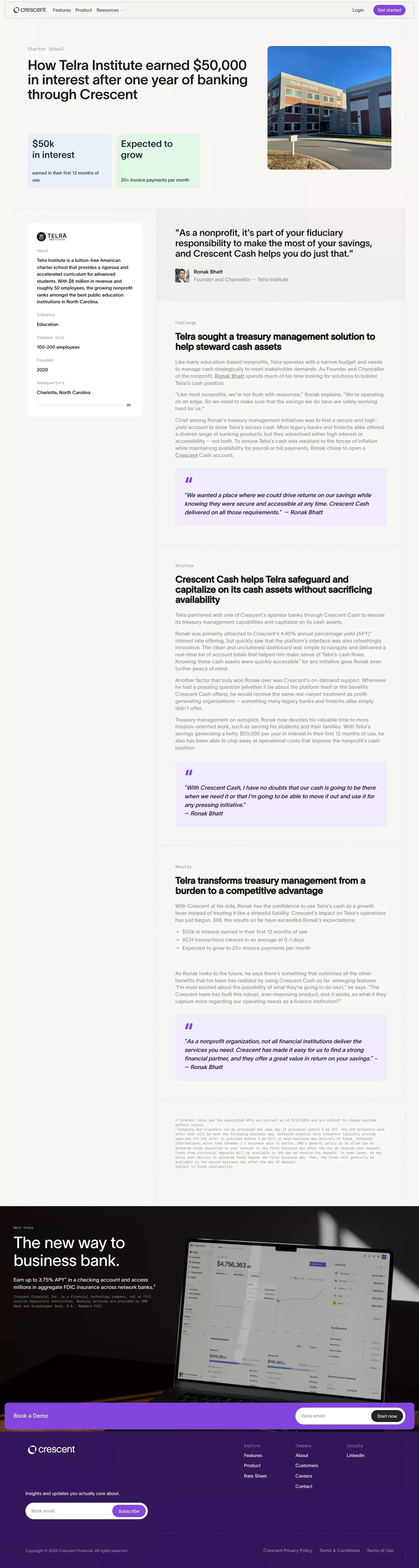 Customer Stories - Telra Institute - Case Study design