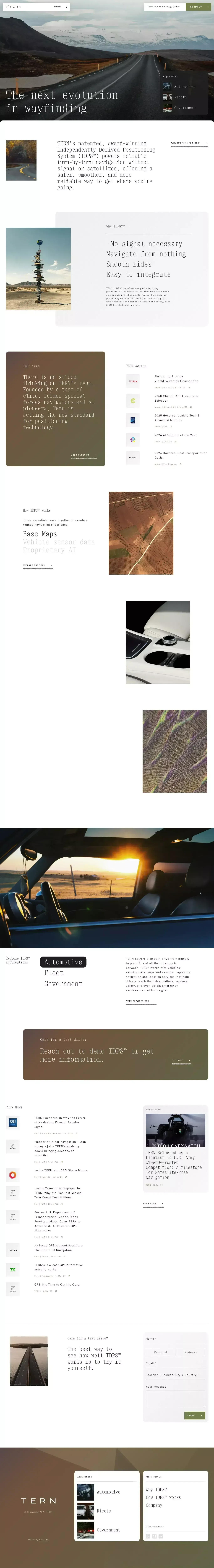 TERN - Landing design