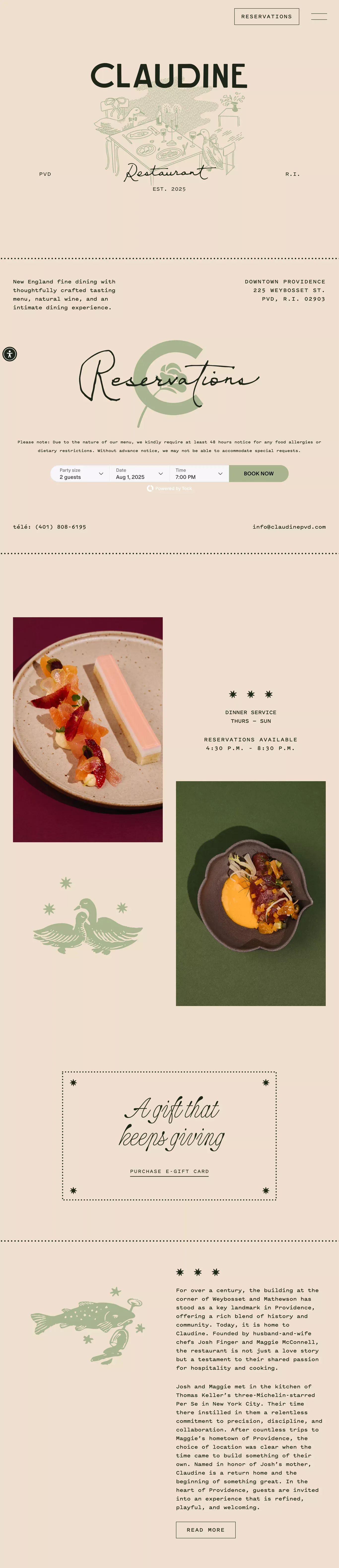 Claudine - Downtown Providence Restaurant: Tasting Menu - Other design