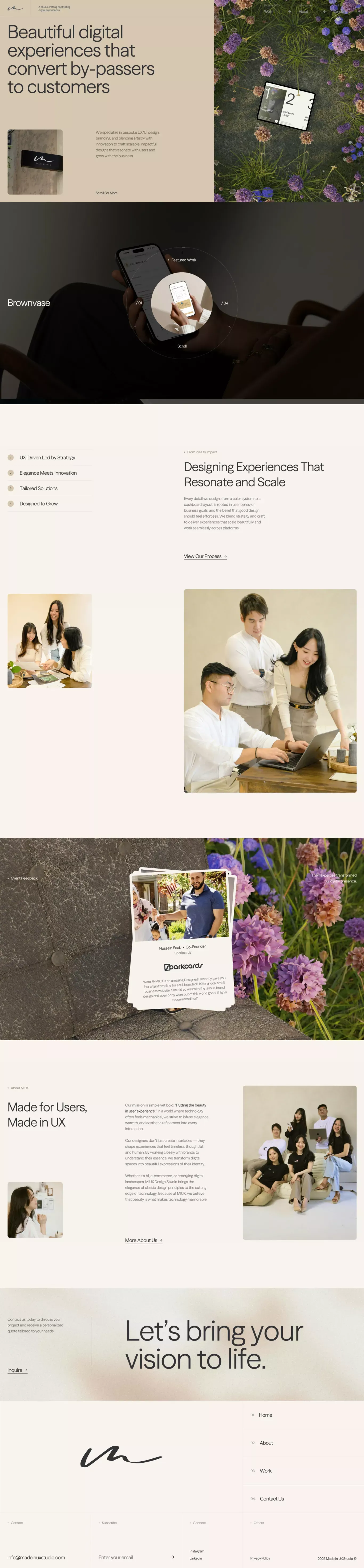 MIUX - Portfolio design