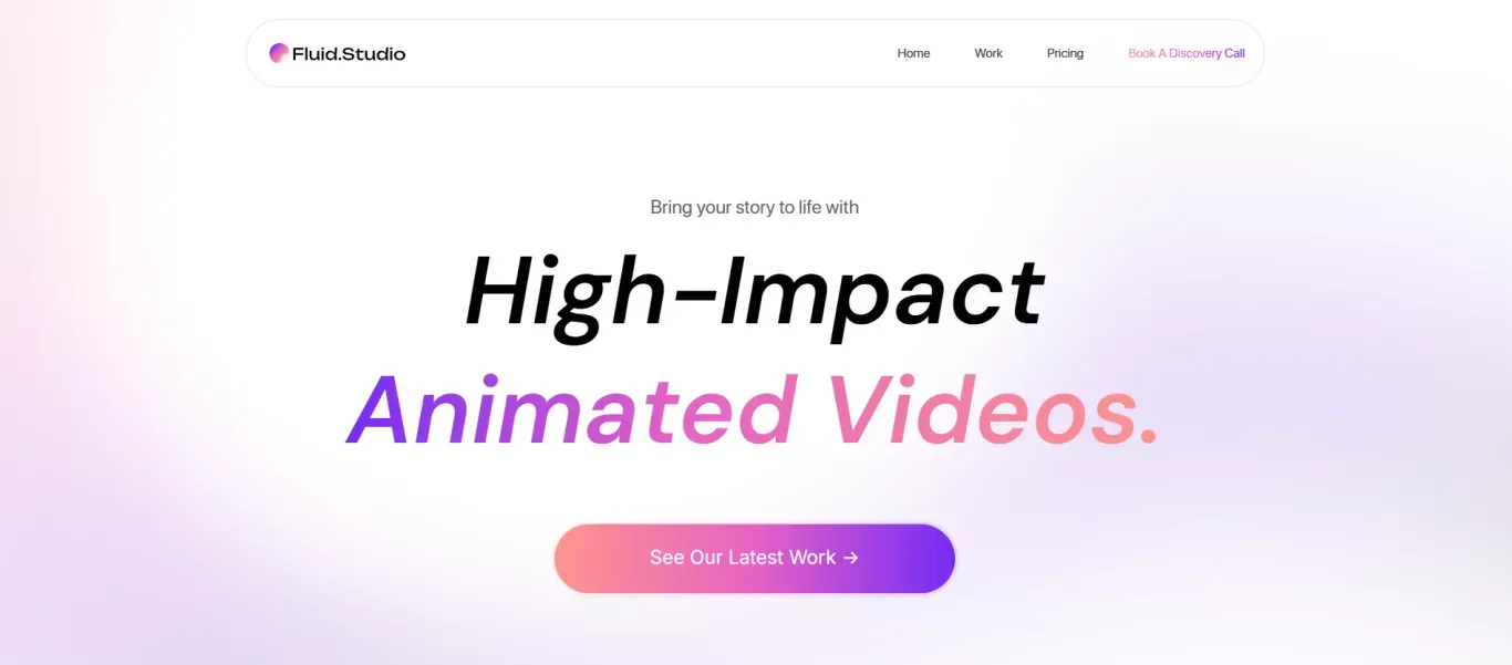 animated videos - Product page design