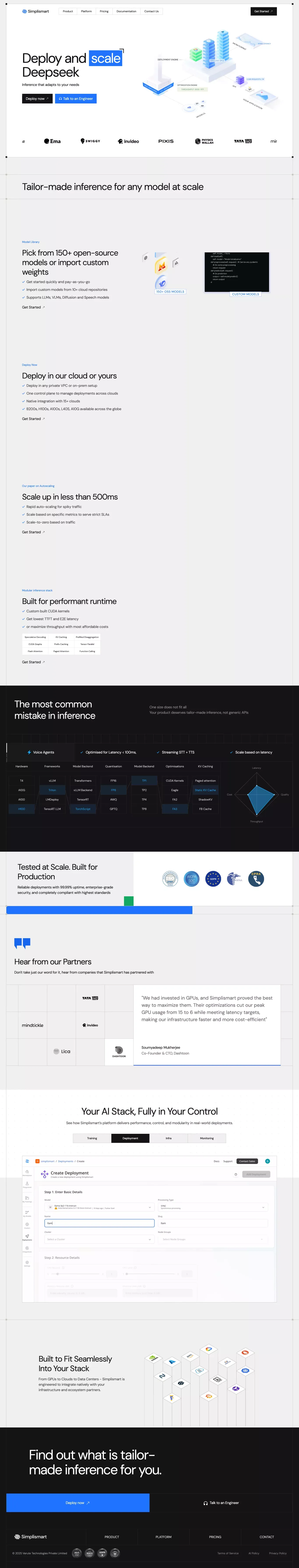 Simplismart - Landing design