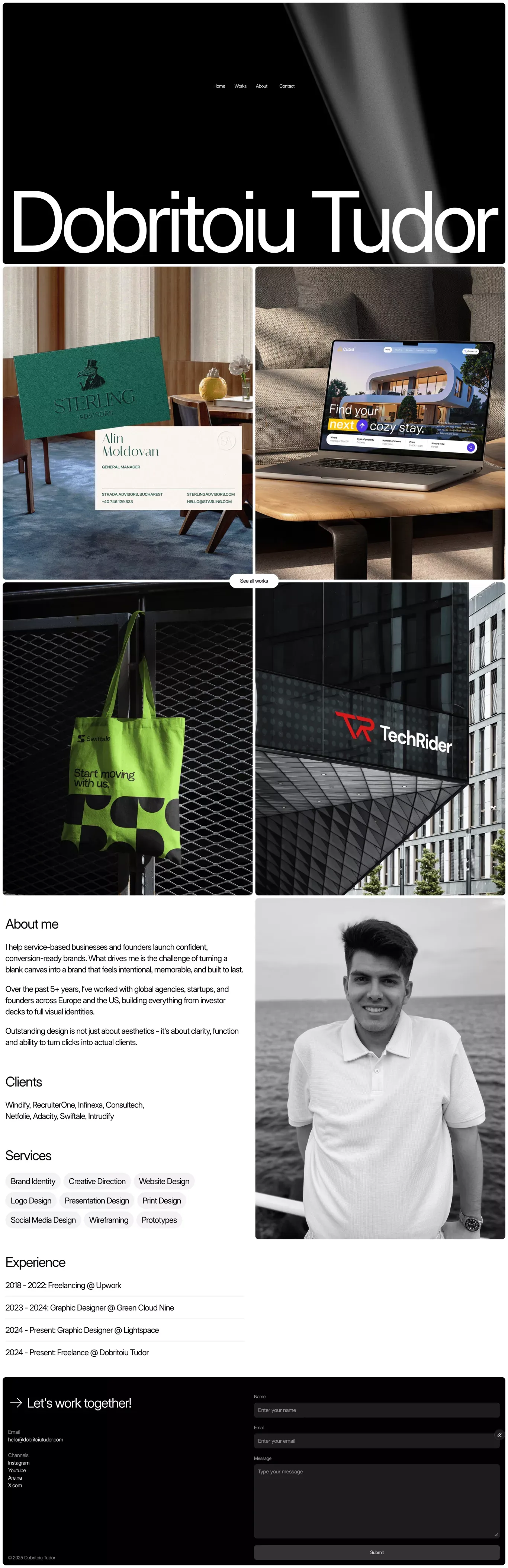 Dobritoiu Tudor - Portfolio design