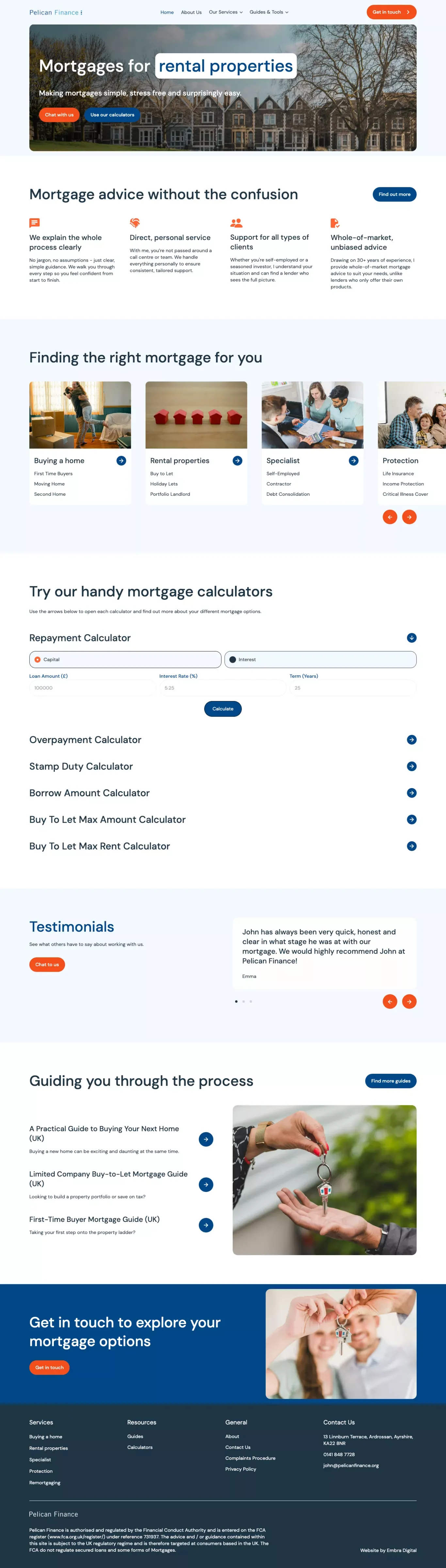 Self-Employed Mortgage Specialists | Personal Advice | Pelican Finance - website design