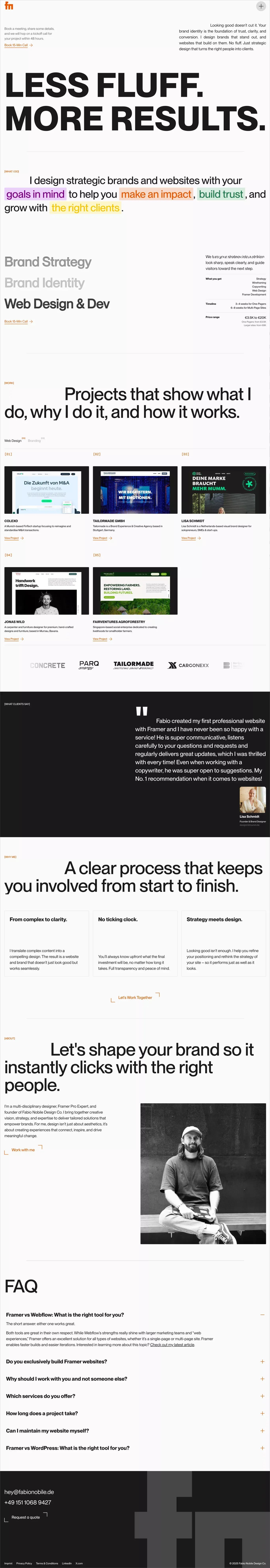 Unforgettable by design | Fabio Nobile Design Co. - Portfolio design