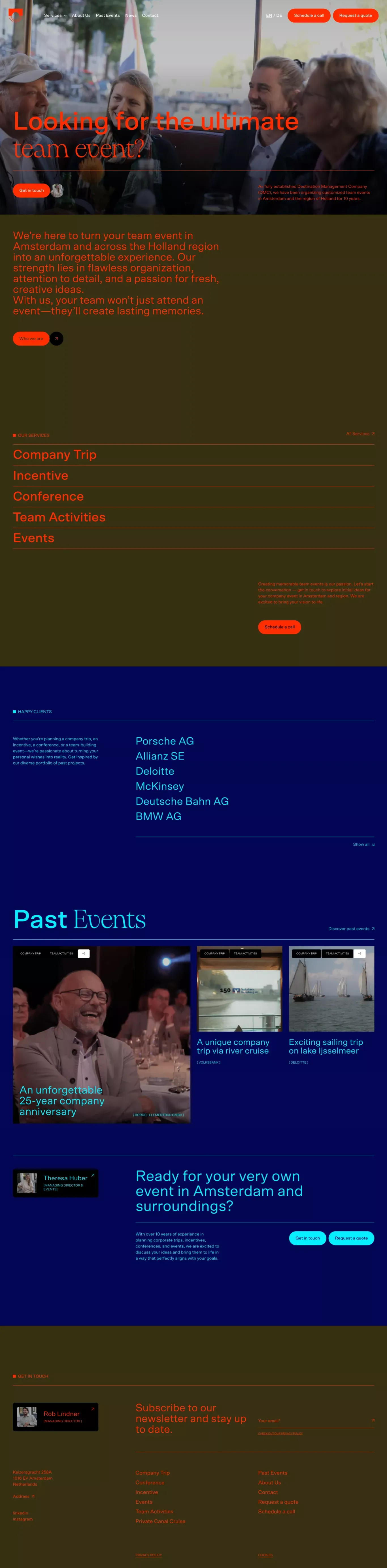 Canals and Windmills - Portfolio design