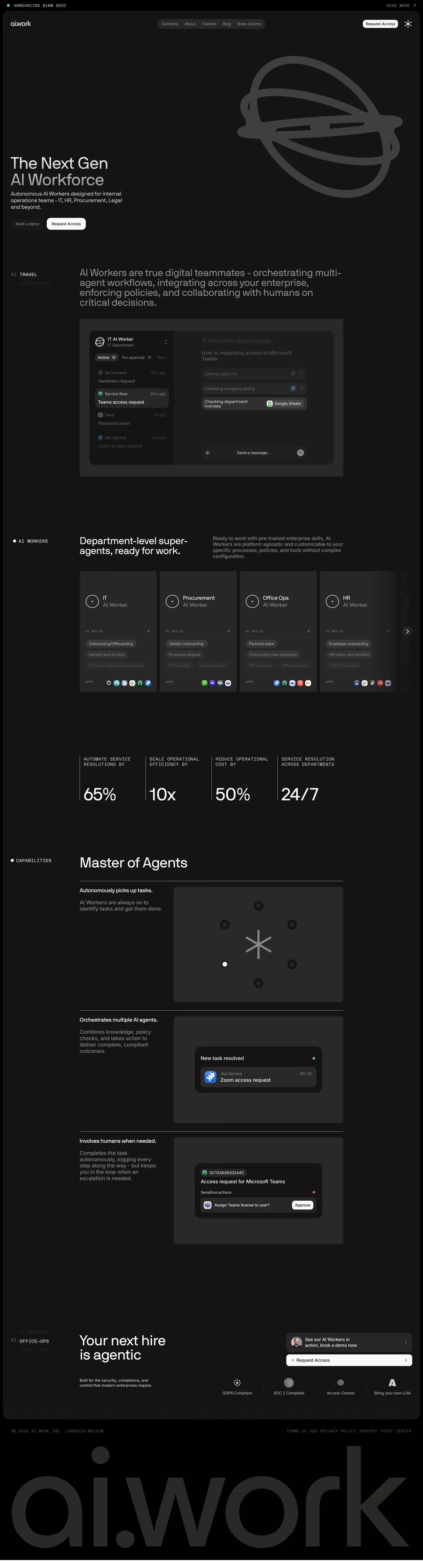 ai.work - Landing design