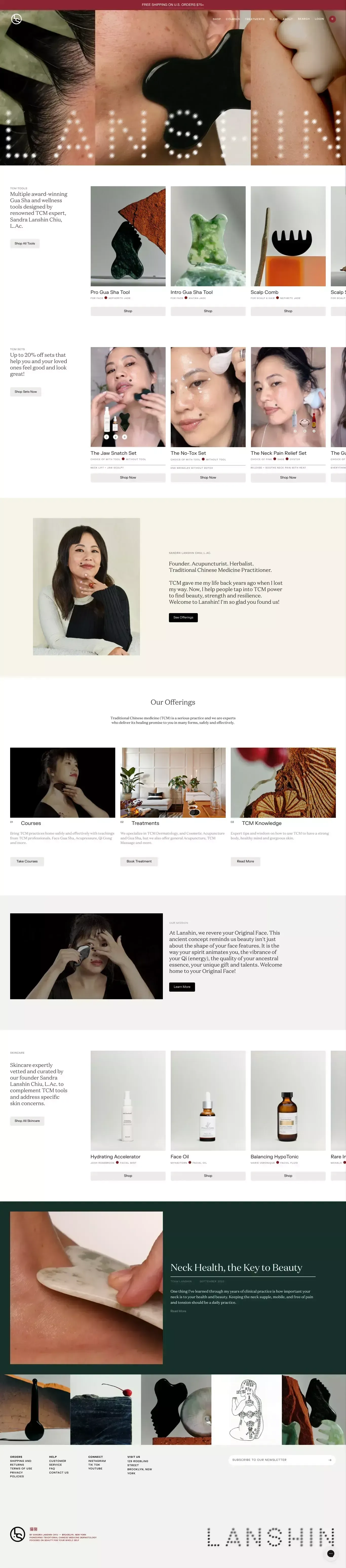 Lanshin– LANSHIN - Ecommerce design