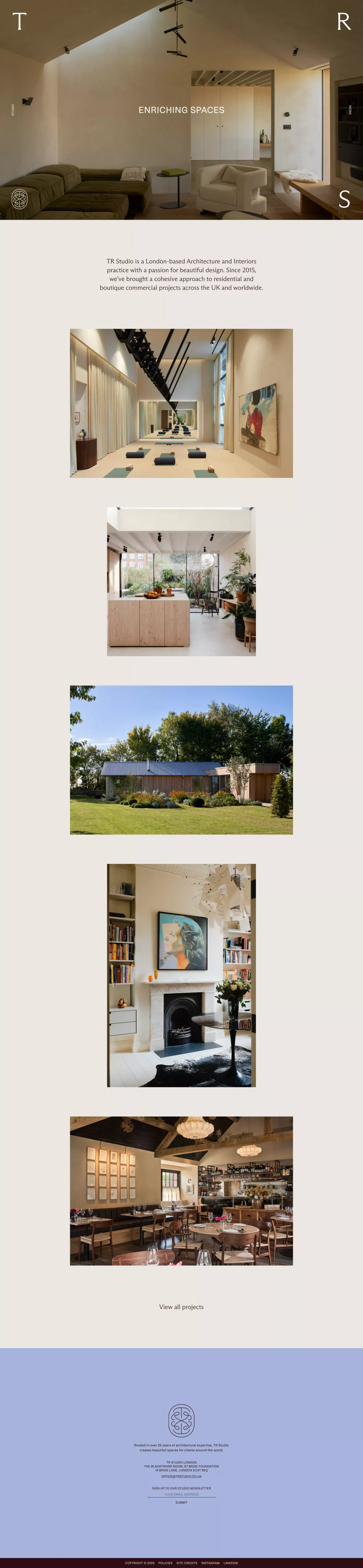 TR Studio - Portfolio design