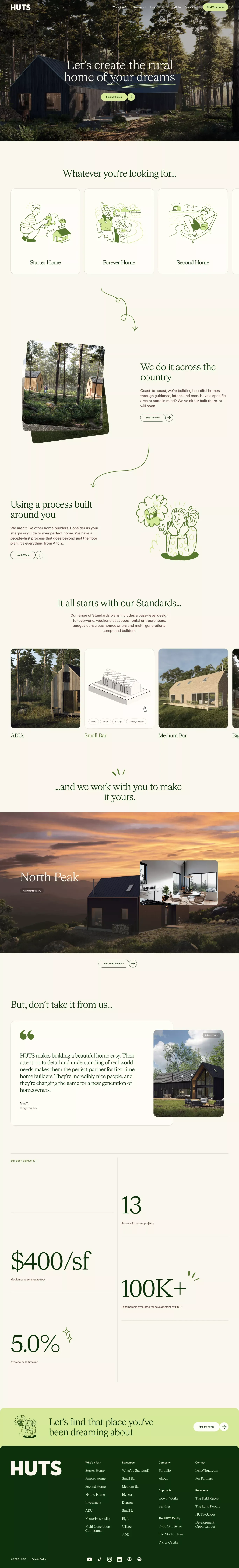 The best way to design and develop your home in the country | Huts - Landing design