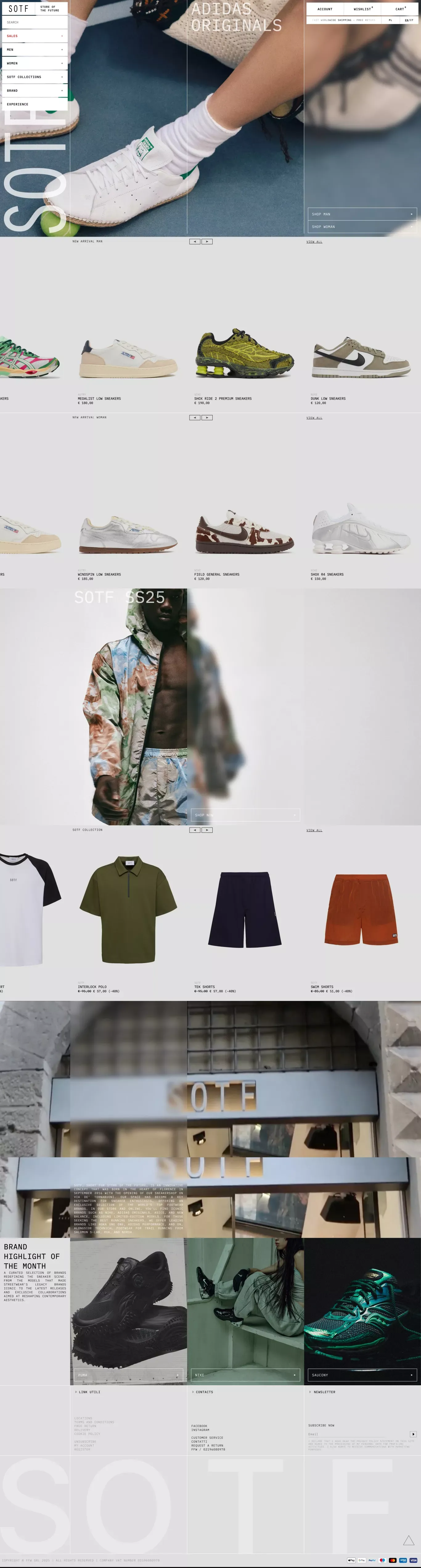 Sotf - Ecommerce design