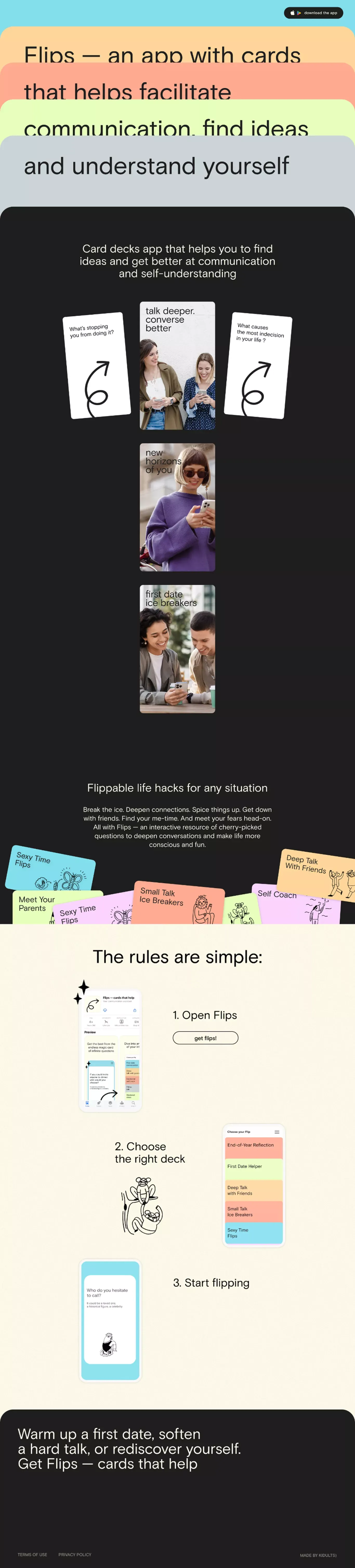 Flips - Product page design