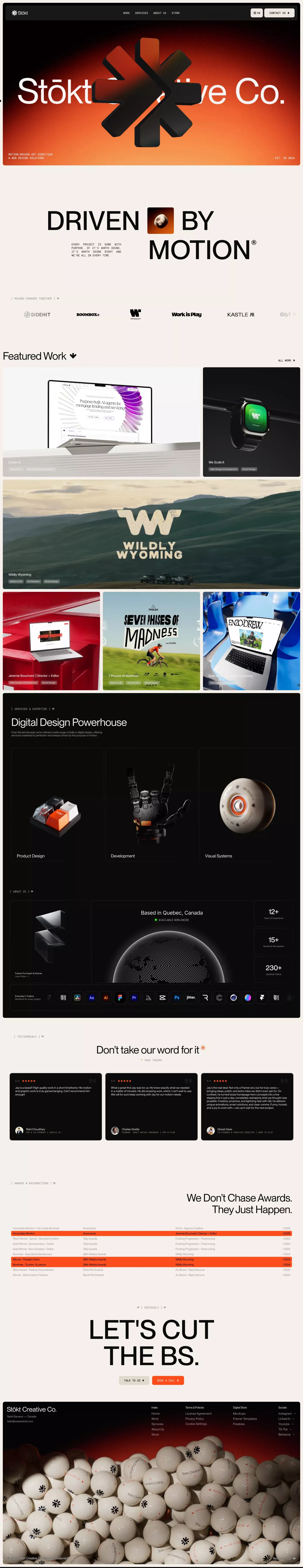 Stōkt Creative Co. - Portfolio design