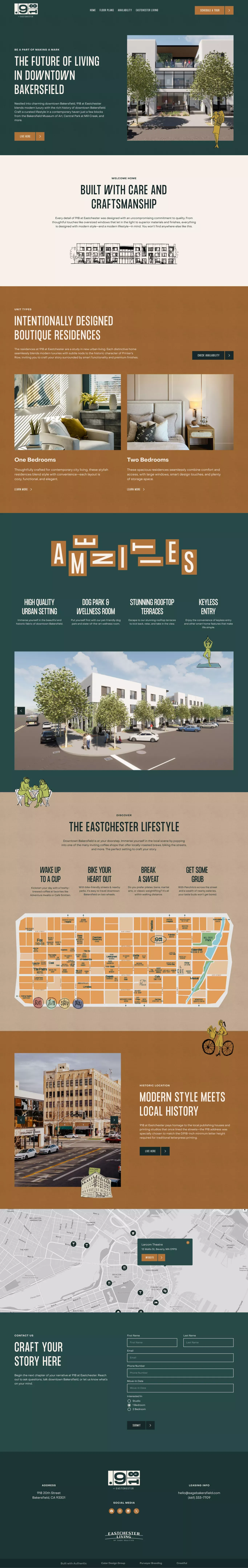 918 Bakersfield | Boutique apartments in downtown Bakersfield - Landing design