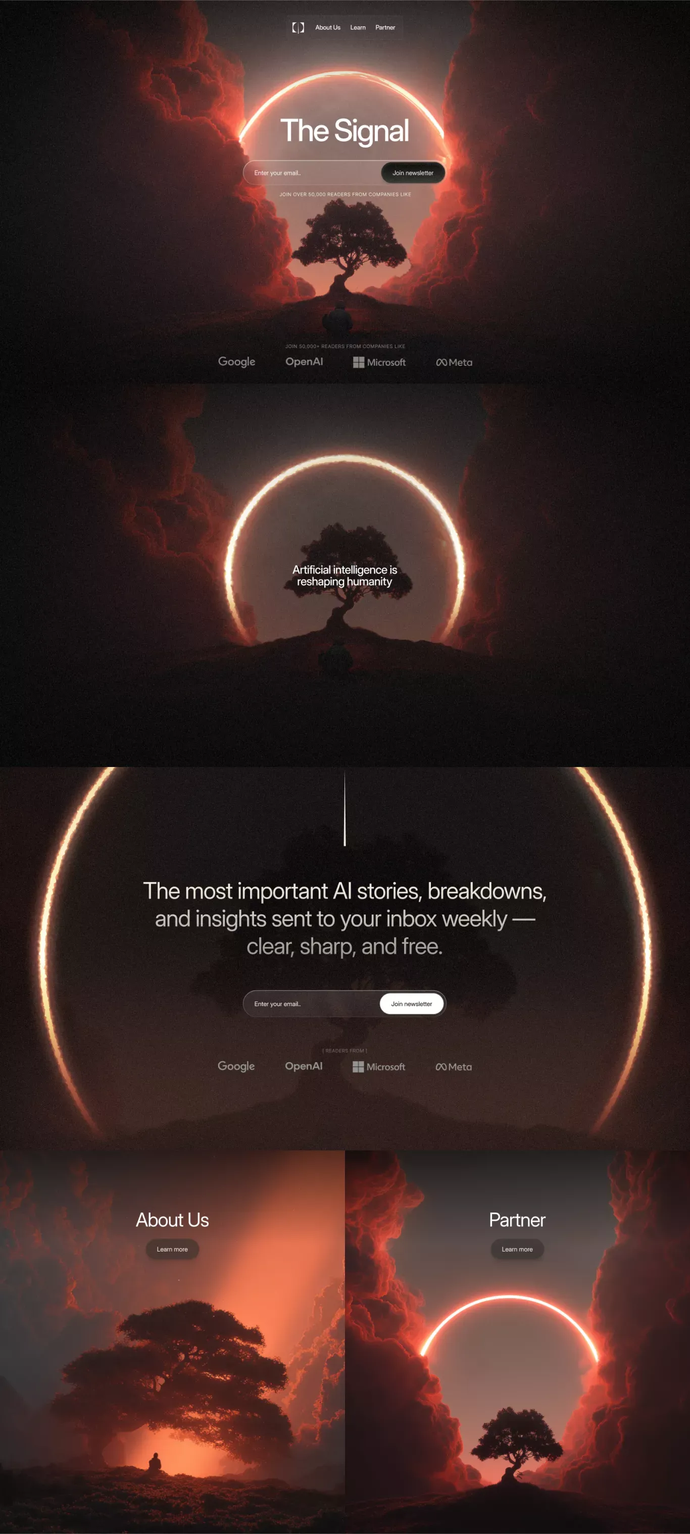 The Signal - Landing design