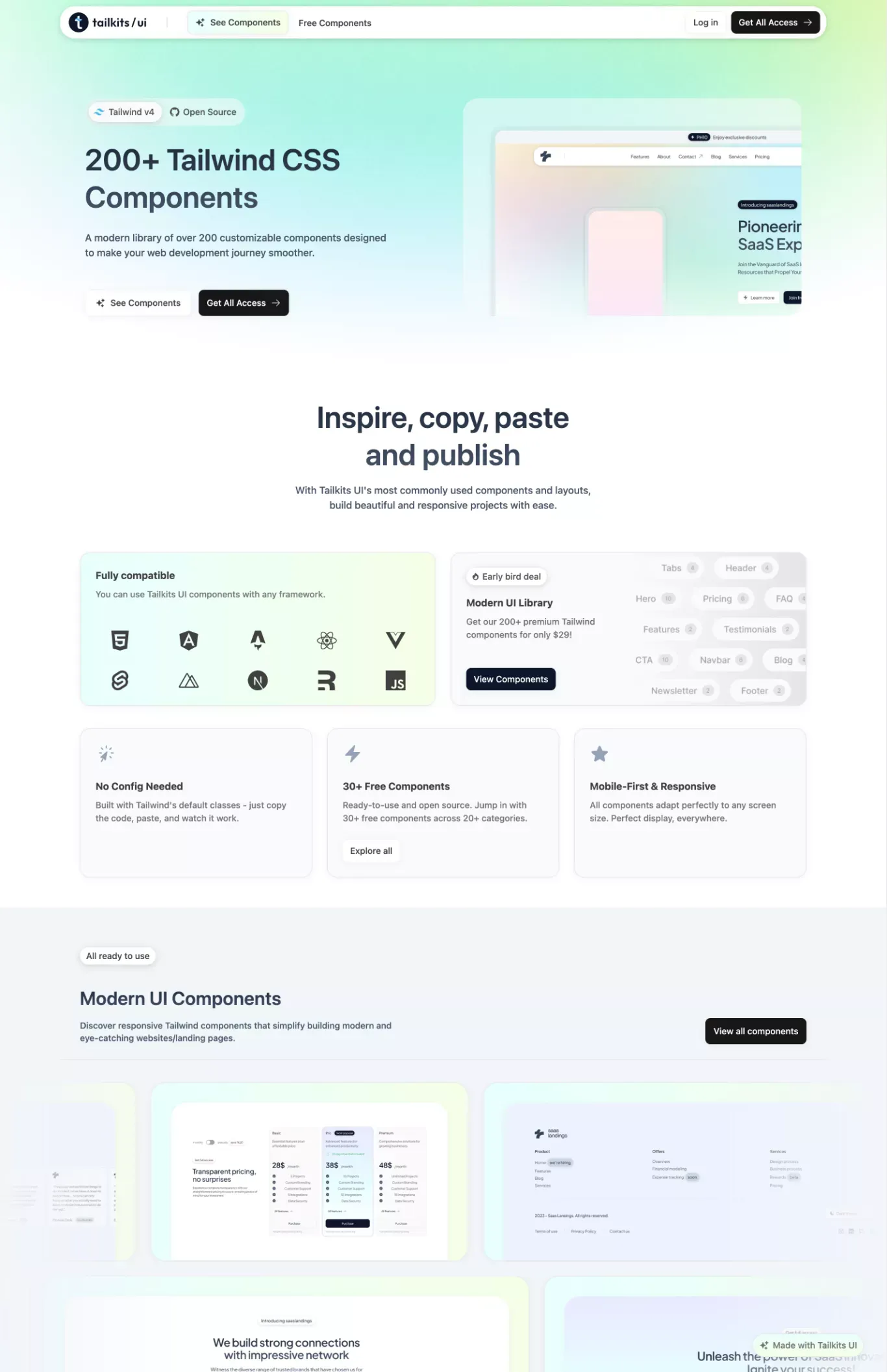 Ui | Tailkits - Landing design
