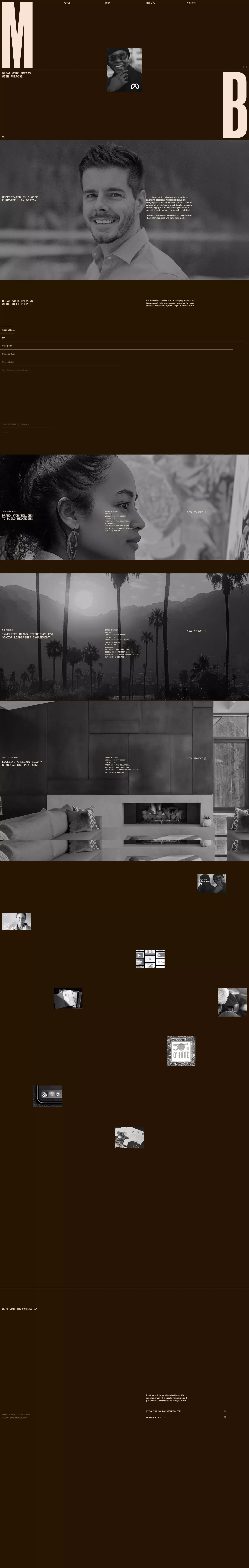 Michael Brown – Creative & Design Director | Branding in Chicago + Naperville - Portfolio design